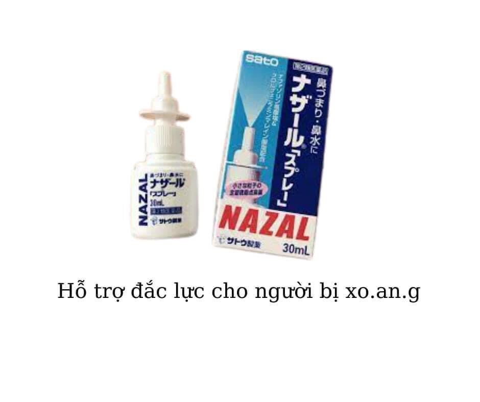 Xịt xoang thông mũi Nazal Sato Nhật Bản 30ml