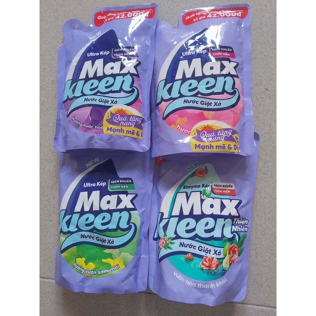 Nước giặt xả maxkleen túi nhỏ 600g