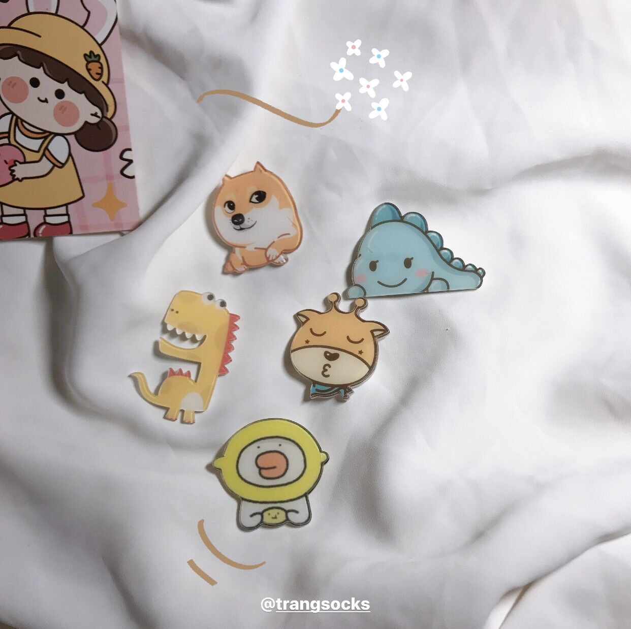 Ghim cài balo cute (P1)