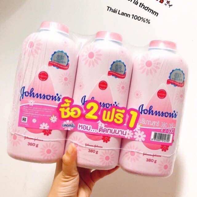 Phấn rôm johnson's baby powder thái lan 380gram . .