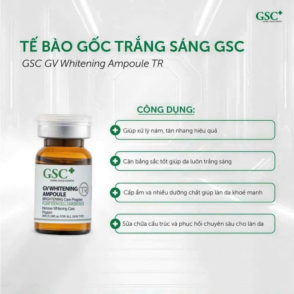 [Chính hãng]Tế bào gốc thâm, nám, làm đều màu da, làm sáng da GSC (GV Whitening Ampoule)
