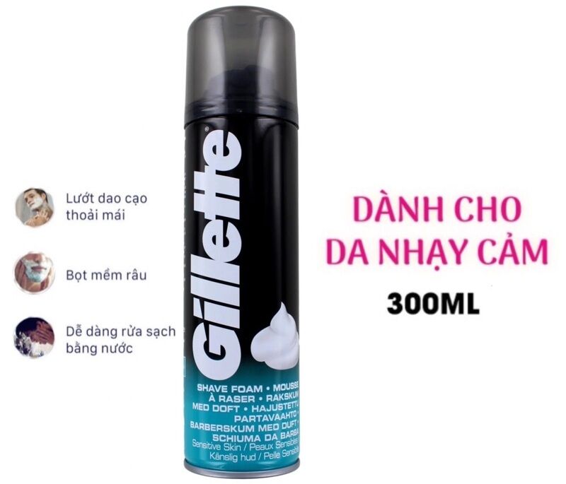 HÀNG MỸ CHUẨN] Bọt cạo râu Gillette USA