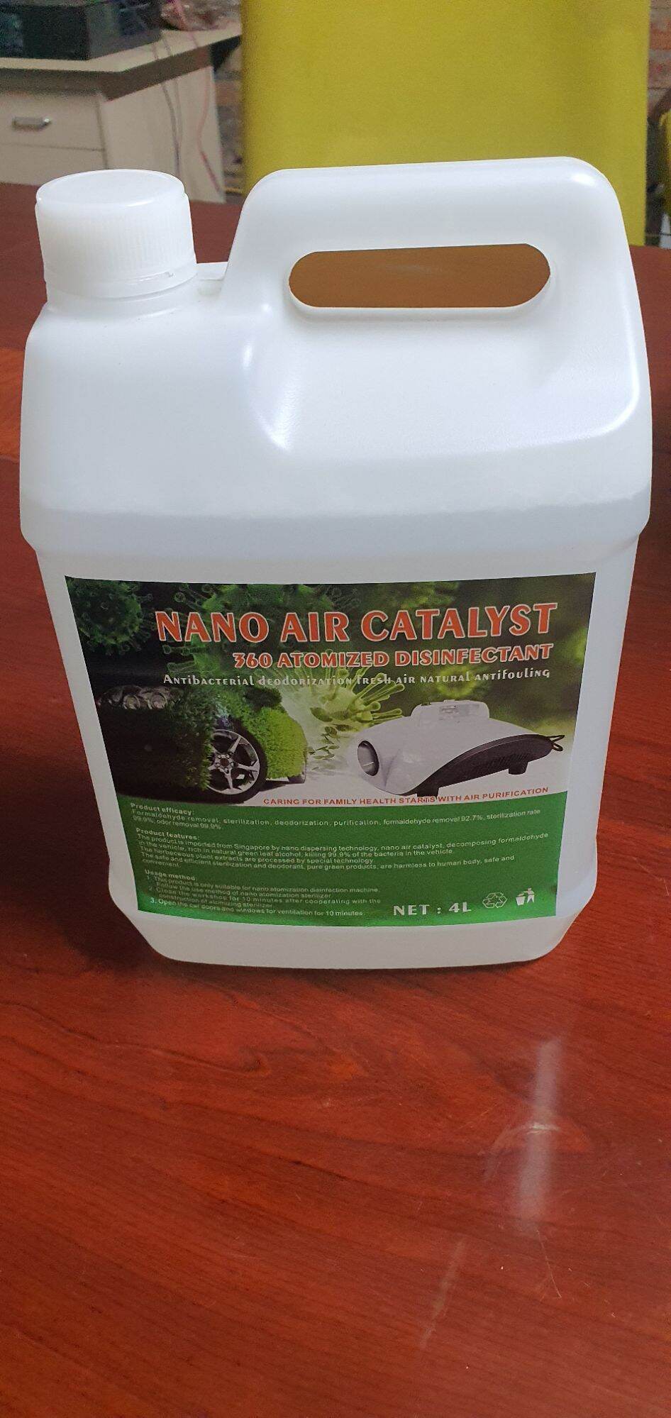 Can 4 lít dung dịch diệt khuẩn Nano bạc dùng cho Ô tô, văn phòng, gia đình