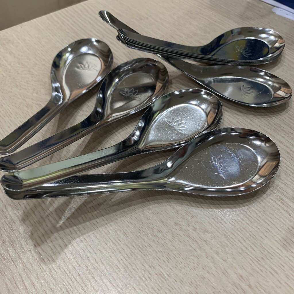 Thìa phở hoa sen inox không gỉ