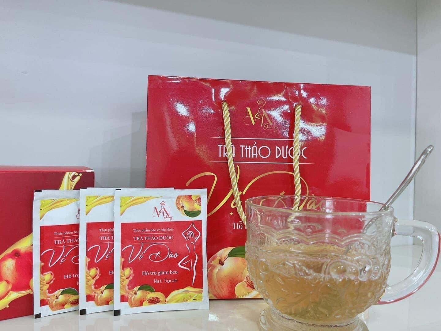 Trà Thảo Dược Giảm Cân Vị Đào Đông Anh