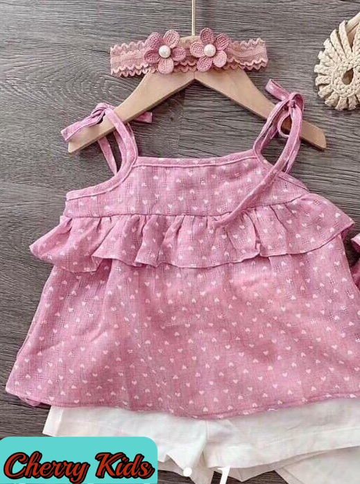 [HCM]Bộ set 2 dây đũi cho bé gái 6-16kg