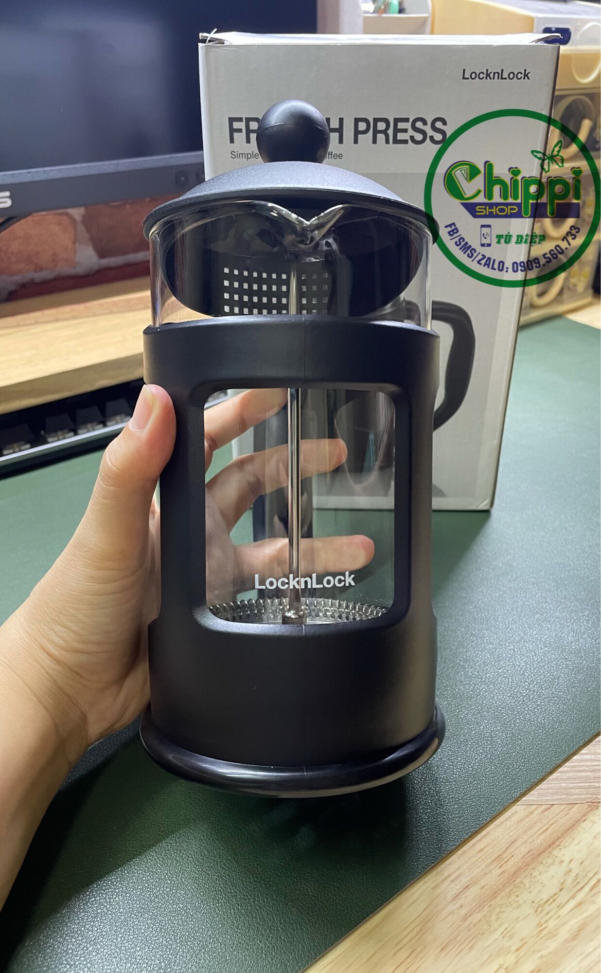 BÌNH PHA TRÀ - CAFE LOCK&LOCK 800ML FRENCH PRESSURE - LLG018