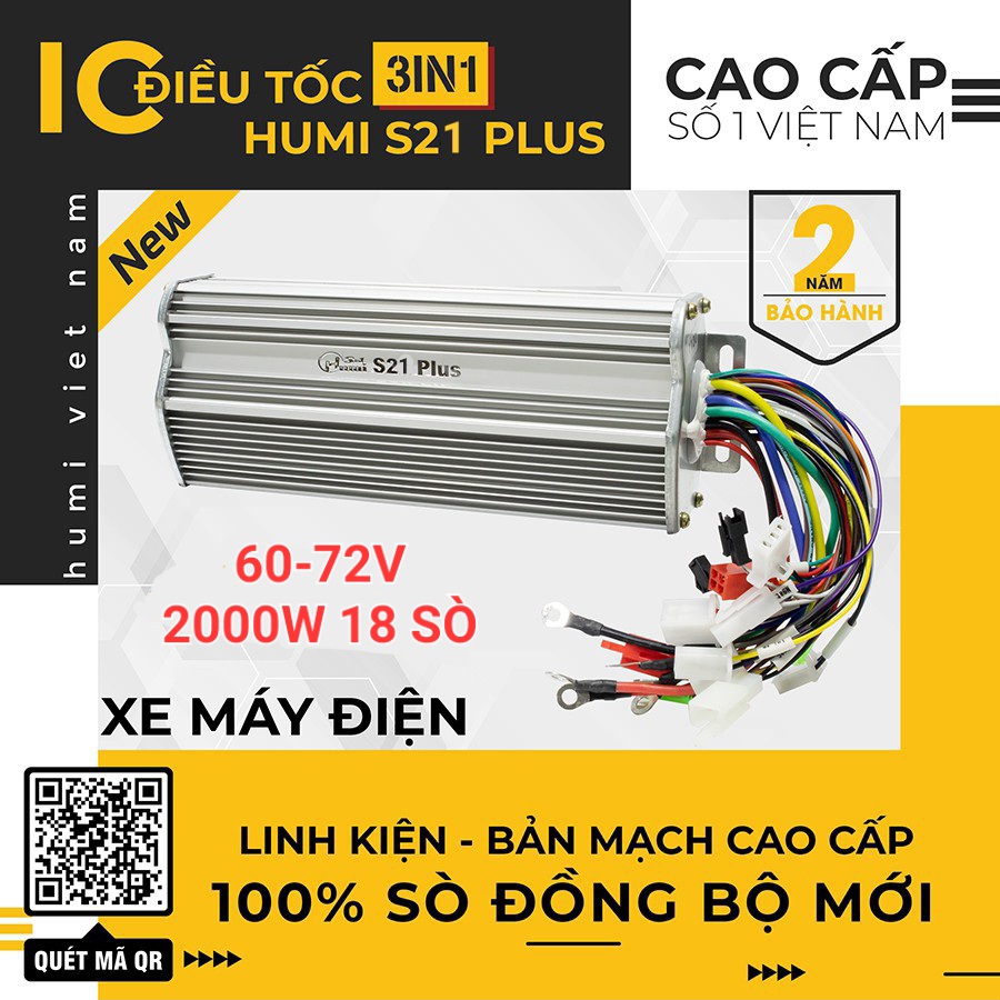 Ic 2000w 60v - 72v 18 sò humi s21 plus + cầu nối - ic xe điện