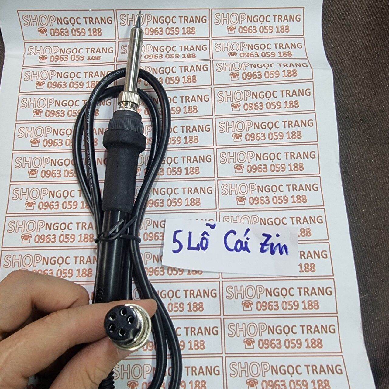 Tay hàn 5 lỗ cái zin cho máy hàn