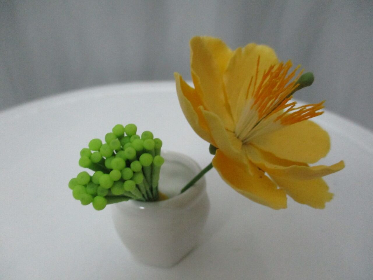 Nhị đực hoa Mai, hoa Đào bằng đất sét siêu đẹp