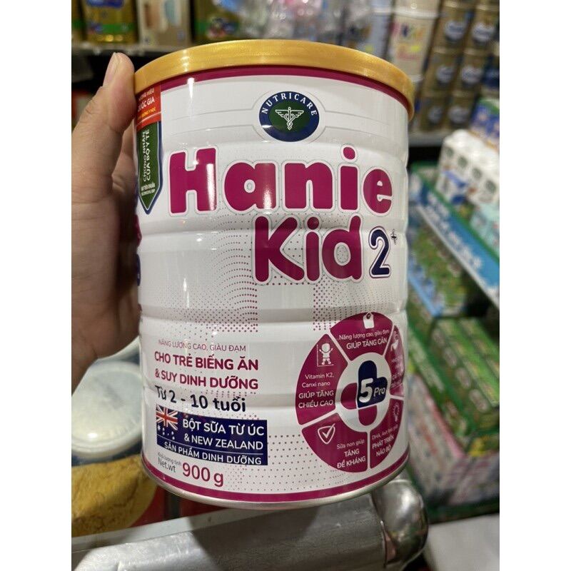 Sữa bột Nutricare Hanie Kid 2+ 900g