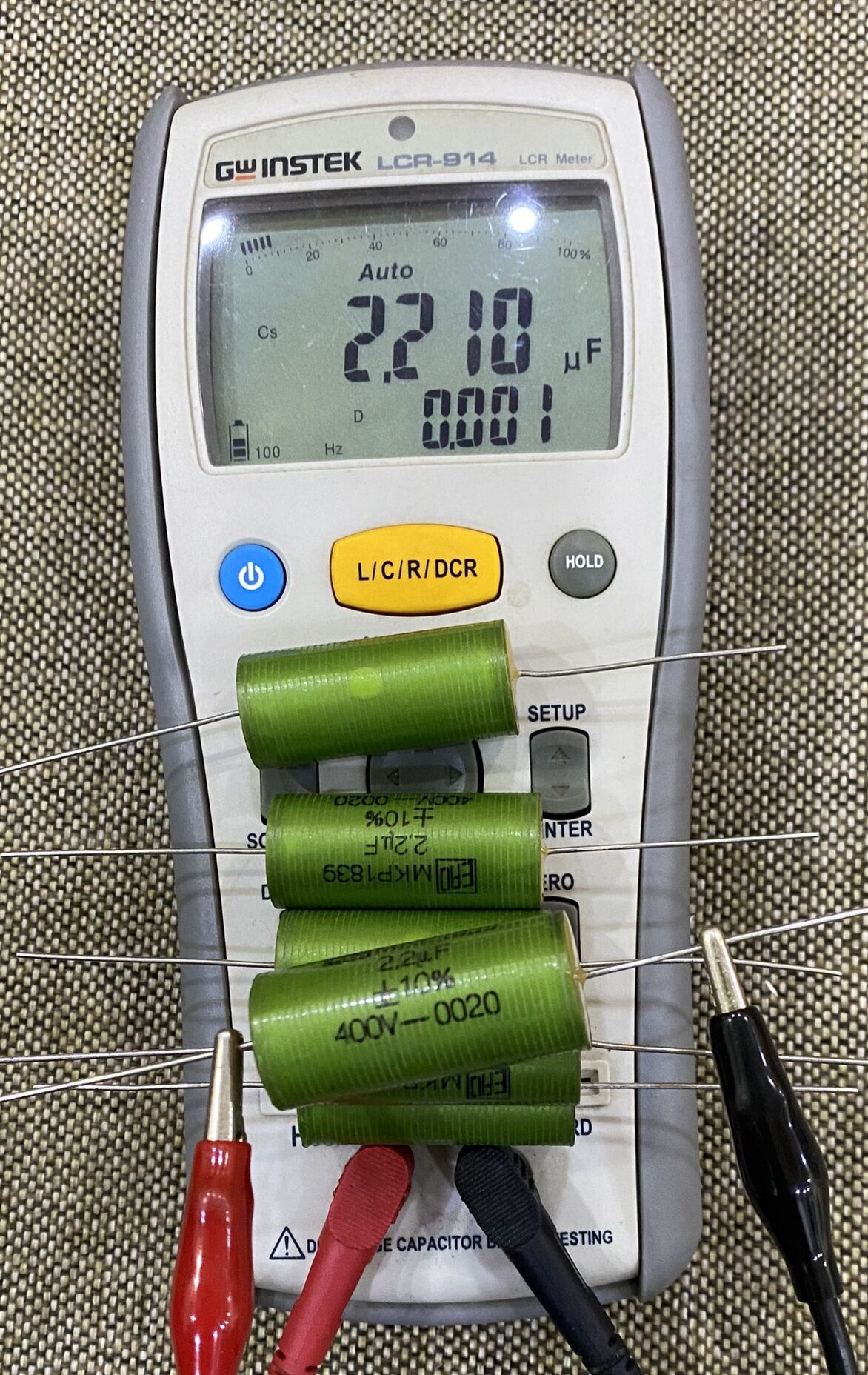 Tụ điện audio ERO MKP 2.2uF 400V Germany ( NOS)
