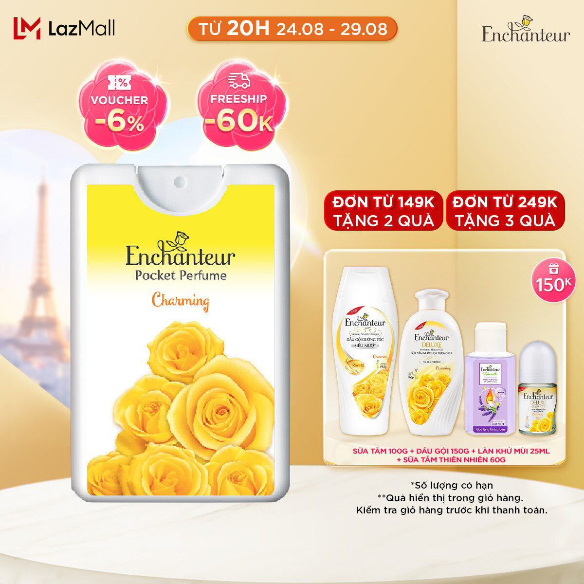 Nước hoa bỏ túi Enchanteur Charming 18ml/hộp