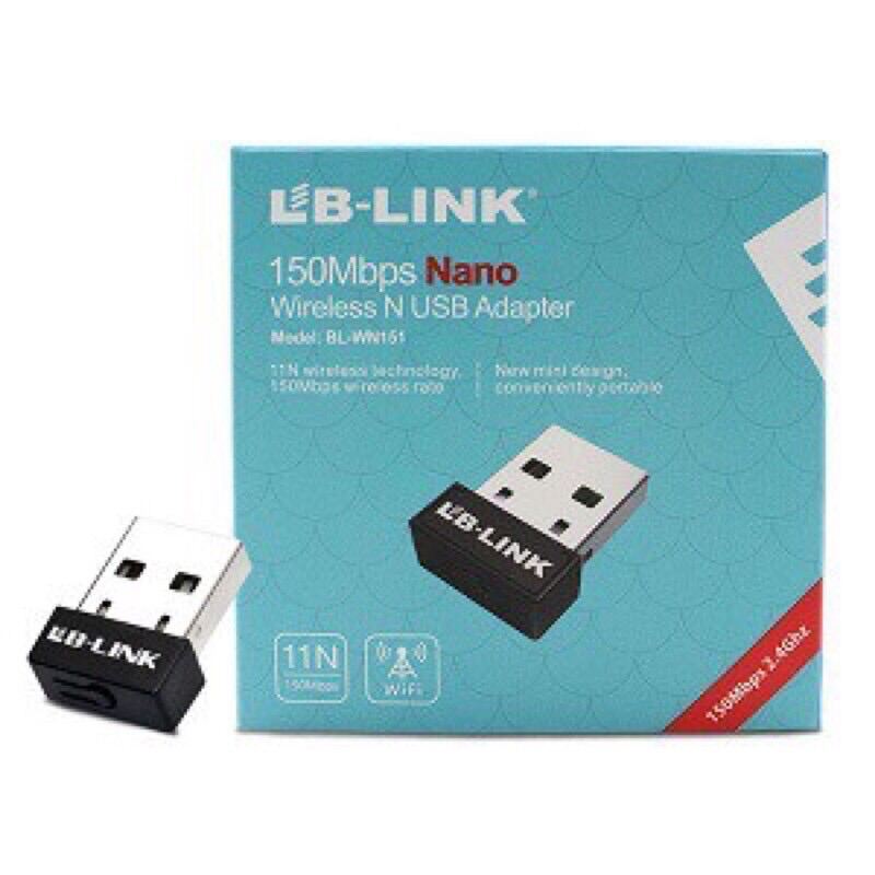 LB LINK - USB Wifi Nano Tốc Độ 150Mbps không râu thu sóng wifi cho máy tính