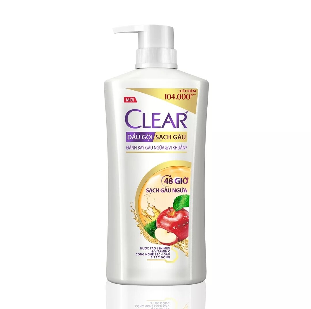 Dầu gội Clear 48 giờ sạch gàu ngứa 880g