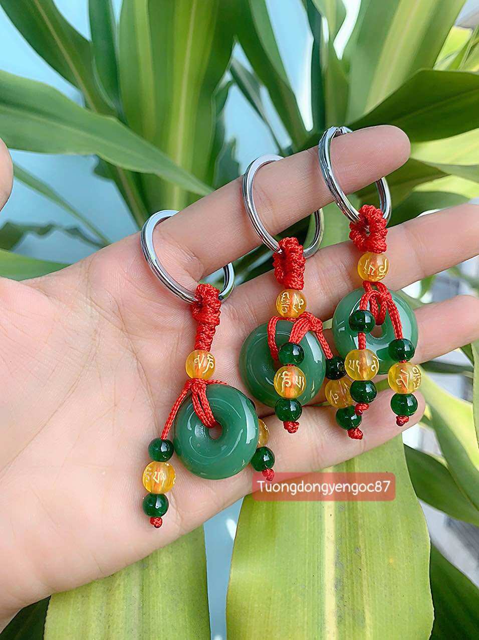 Móc khoá đồng điếu may mắn