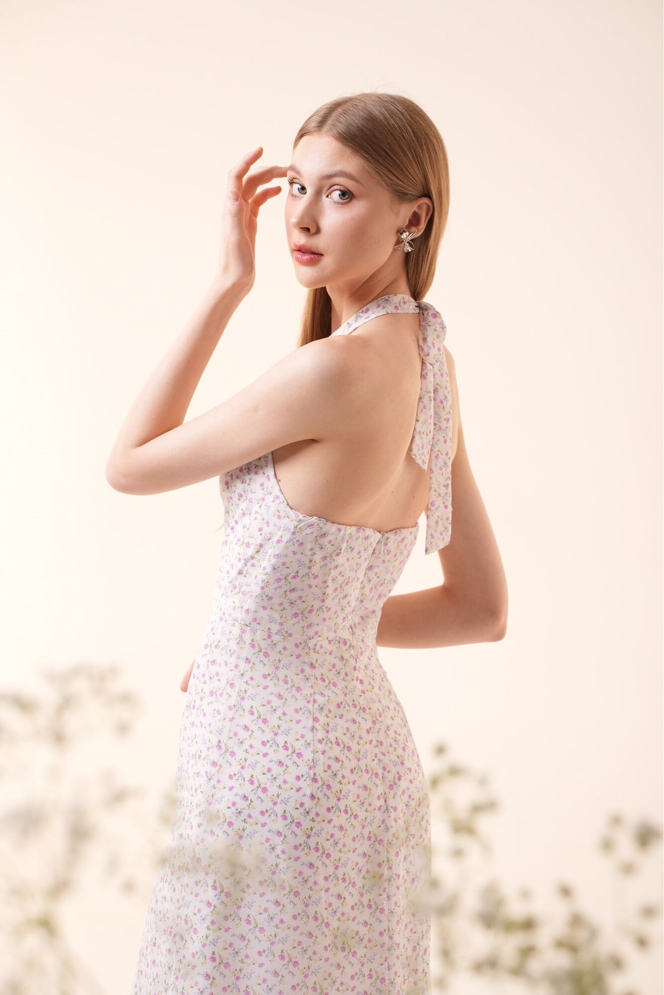 Gallica Flower Dress - White version