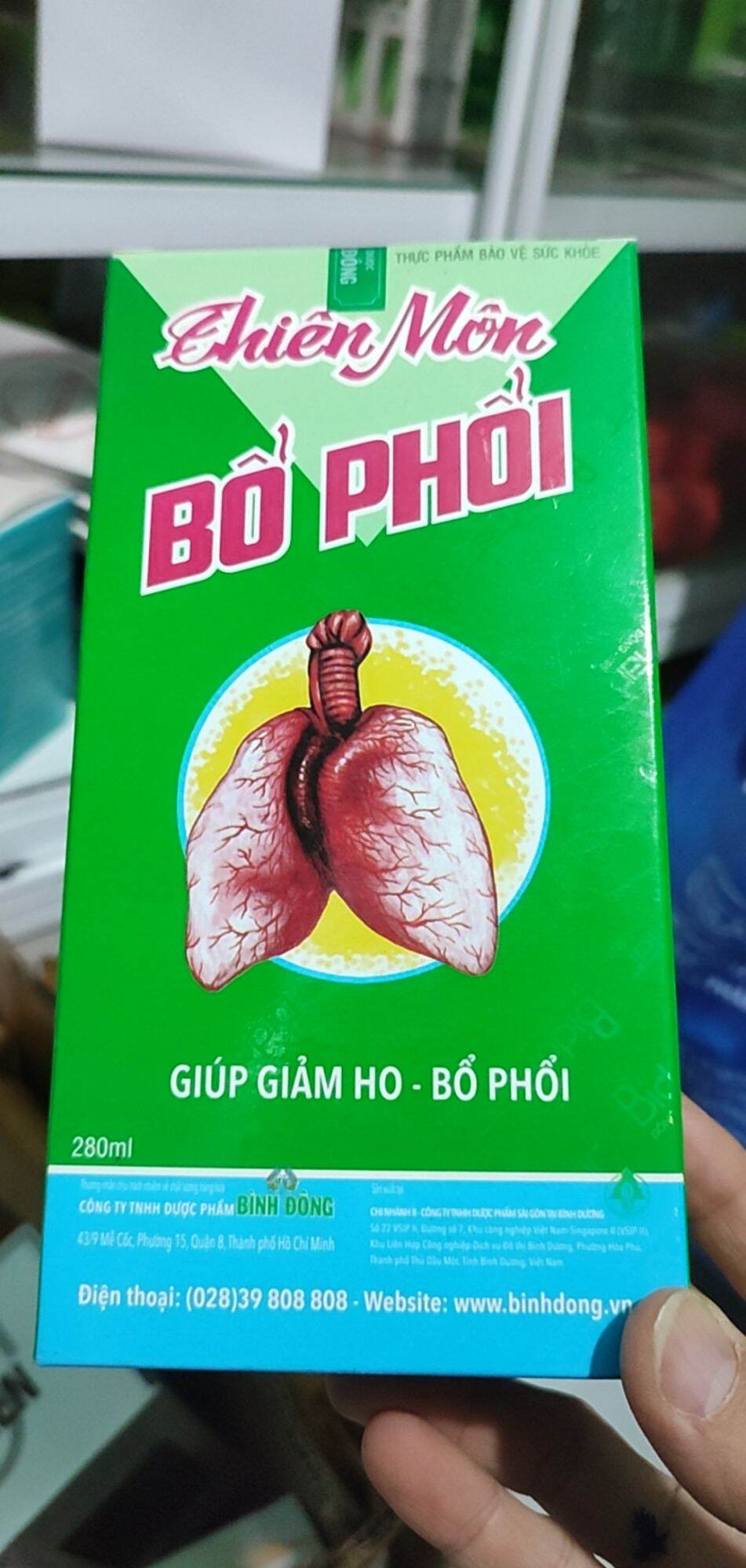 Thiên môn bổ phổi  Binh Đông chai 280ml