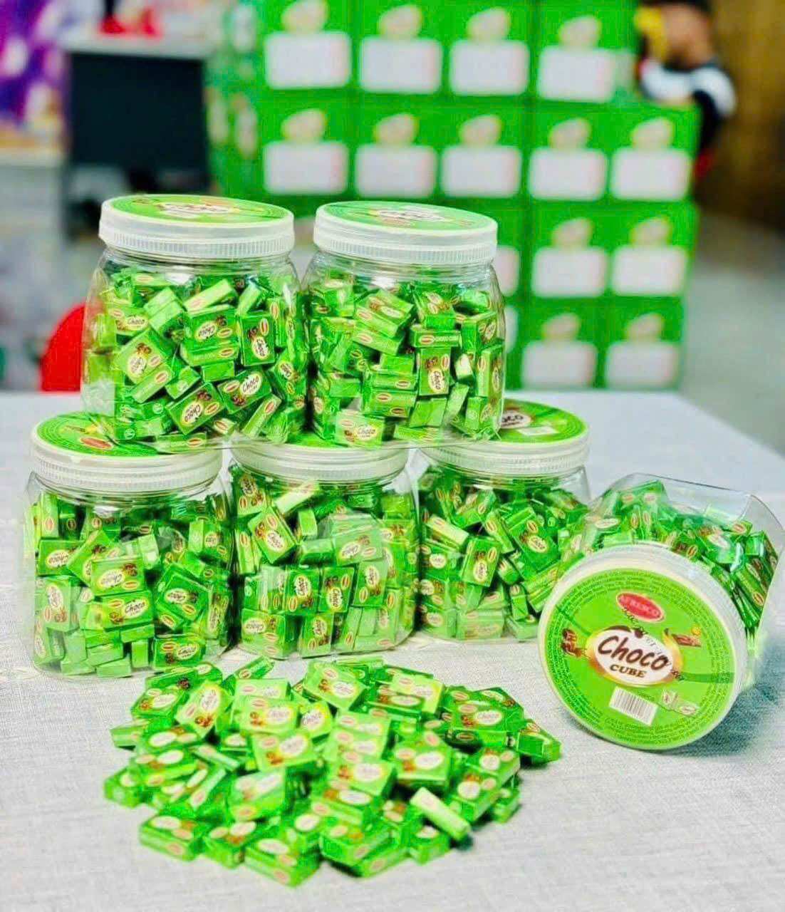 Kẹo CHOCO CUBE Đài Loan Hộp 120 Viên 📮
