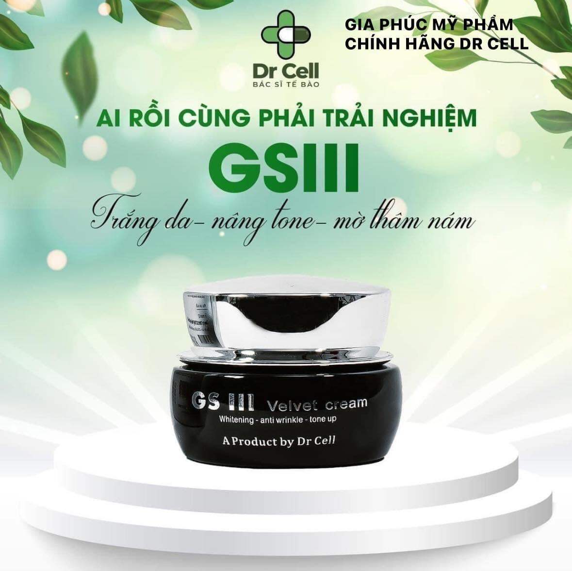 KEM NGÀY GSIII DƯỠNG TRẮNG HỒNG, PHỤC HỒI DA SAU TÁI TẠO CÓ CHỐNG NẮNG SPF30 HỘP 30GR