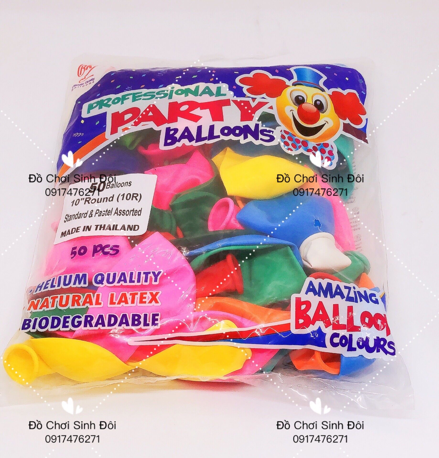 Bong bóng thái tròn lớn 50 cái