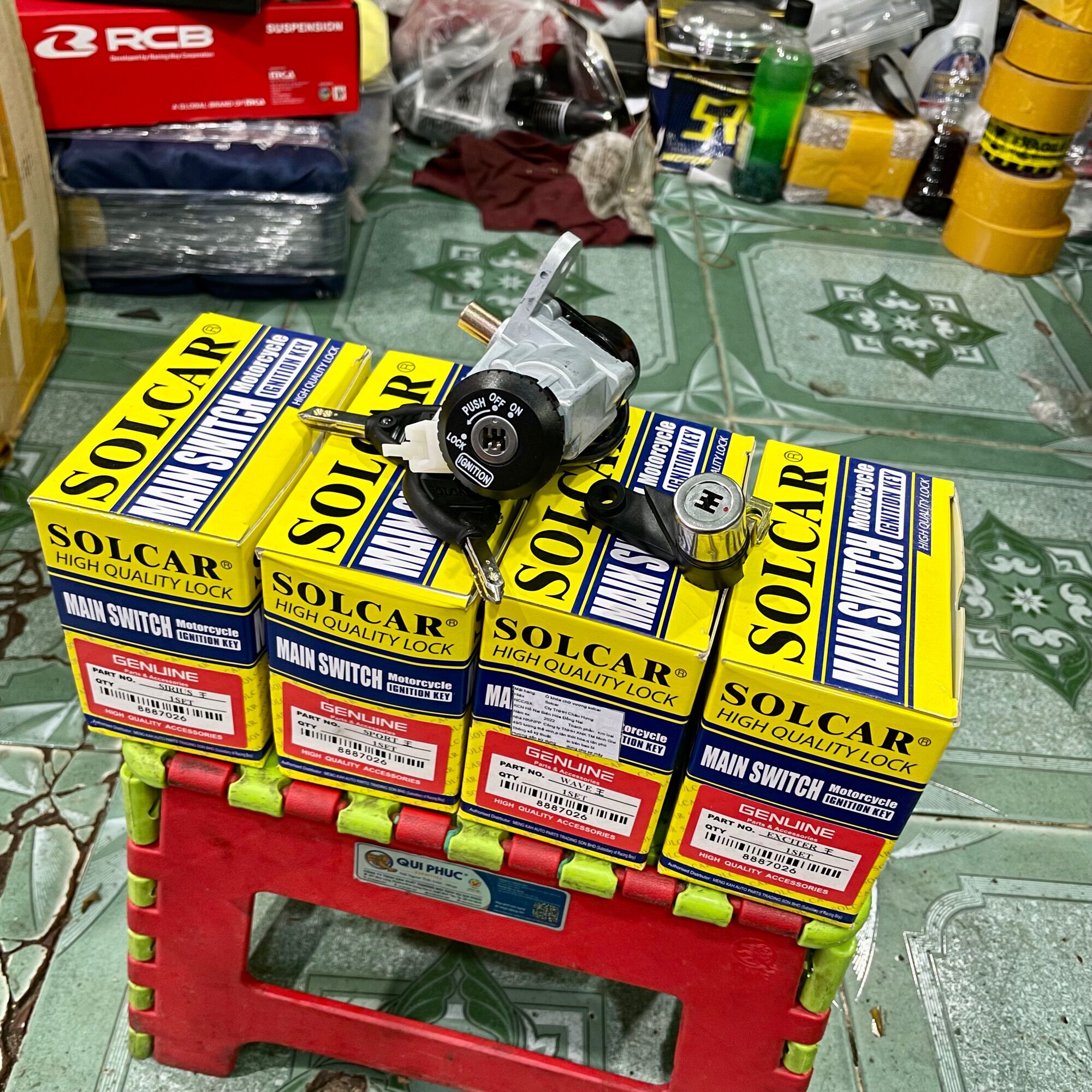 Ổ Khoá 6 Cạnh Solcar Malaysia Wave Ex135 sirus sipo