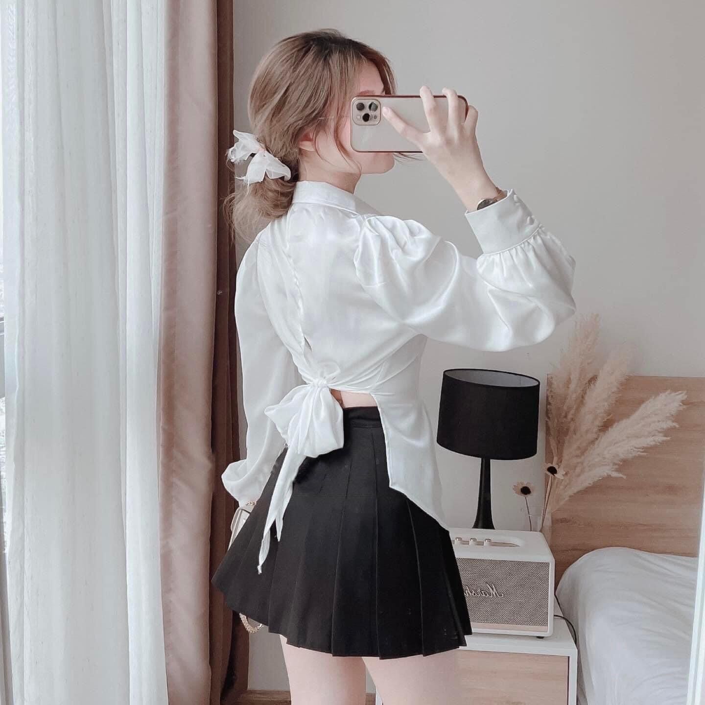 ÁO SƠ MI XẺ TÀ BUỘC LƯNG BIGSIZE 60-90kg