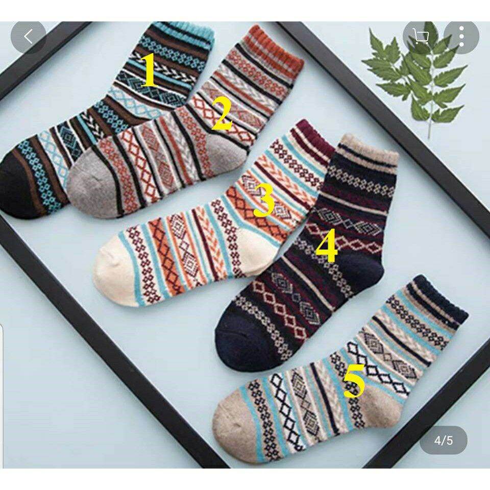 Set 5 đôi tất thổ cẩm mẫu 11