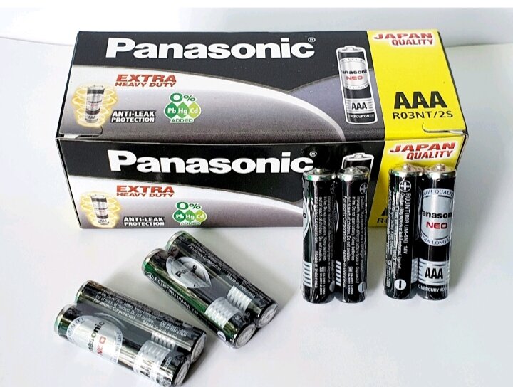 1 vỉ ( 2 viên) Pin Panasonic AAA ( màu đen)