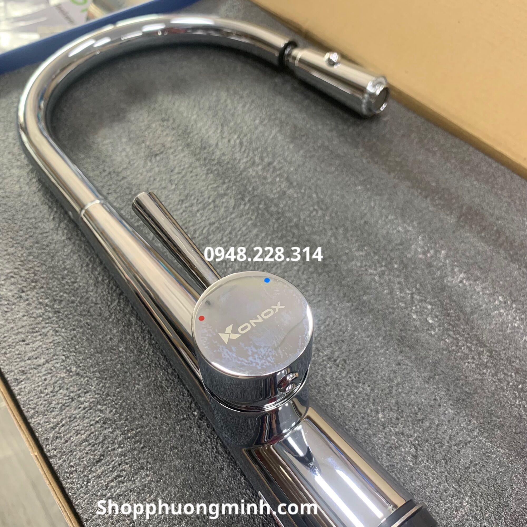 Vòi rửa bát rút Konox KN1901C