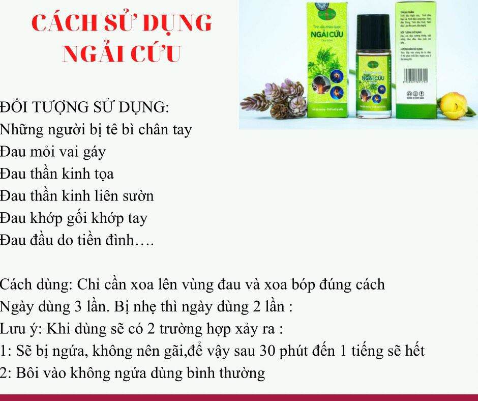 tinh dầu xoa bóp ngải cứu dạ thảo liên(mua 2 tặng 1 con lăn)