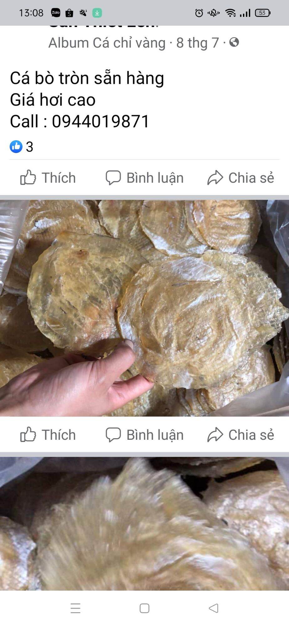 500g cá Bò khô miếng tròn