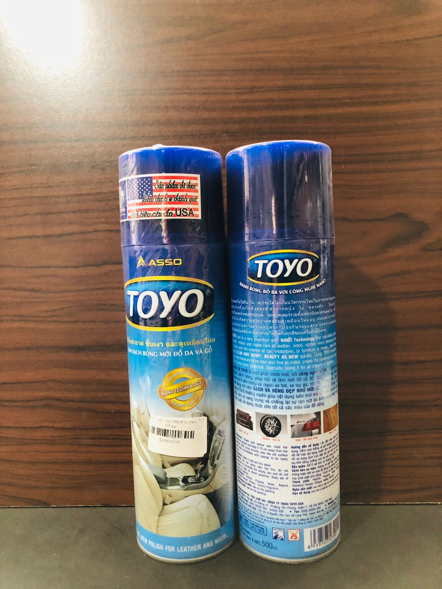 Chai xịt bóng xe toyo làm sạch xe , bóng xe