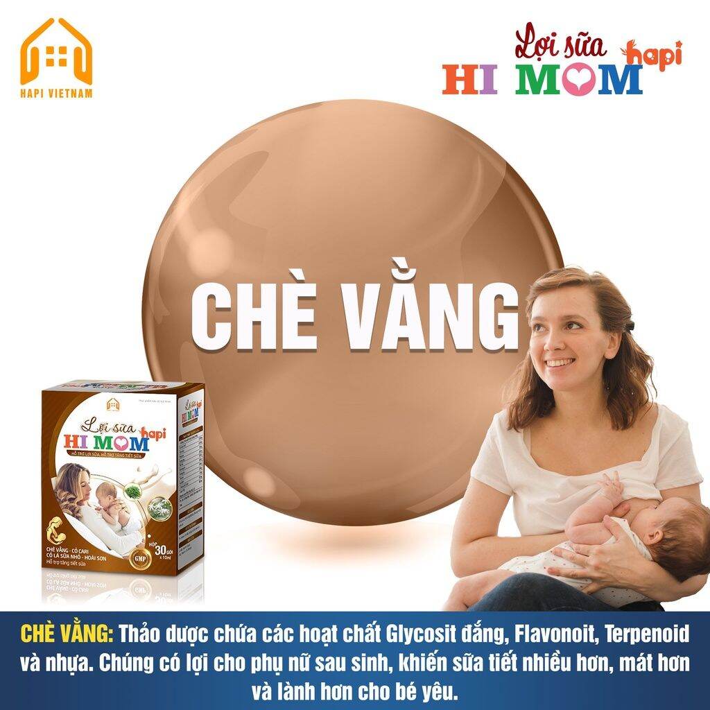 [1 HỘP]Lợi Sữa HI MOM Hapi Chính Hãng