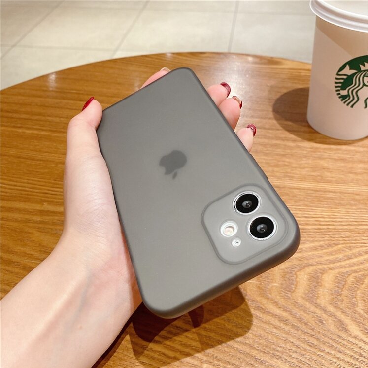 Ốp Lưng Điện Thoại Silicon Mờ Bảo Vệ Chống Vân Tay Cho Apple 13 12 11 pro Max XR 7 8 plus 14 plus Ốp Lưng Điện Thoại Di Động Mềm Trong Suốt