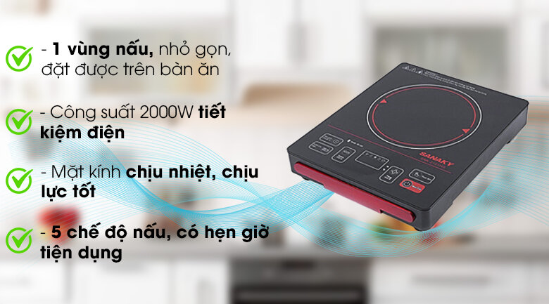 Bếp hồng ngoại sanaky snk-2101hg - hàng chính hãng mới 100%, bảo hành 12 tháng