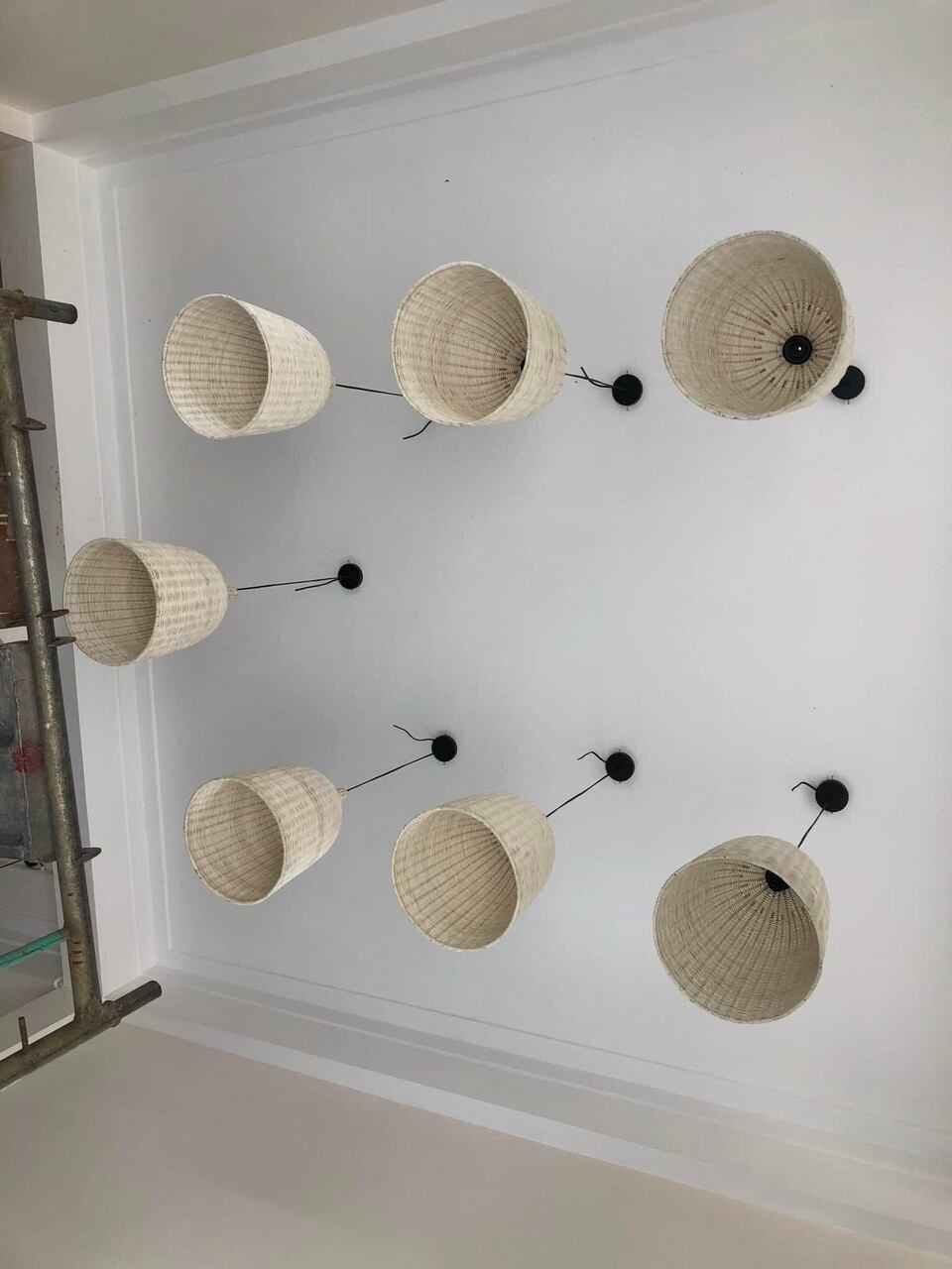 Đèn Thả mây tre đan d29x40cm
