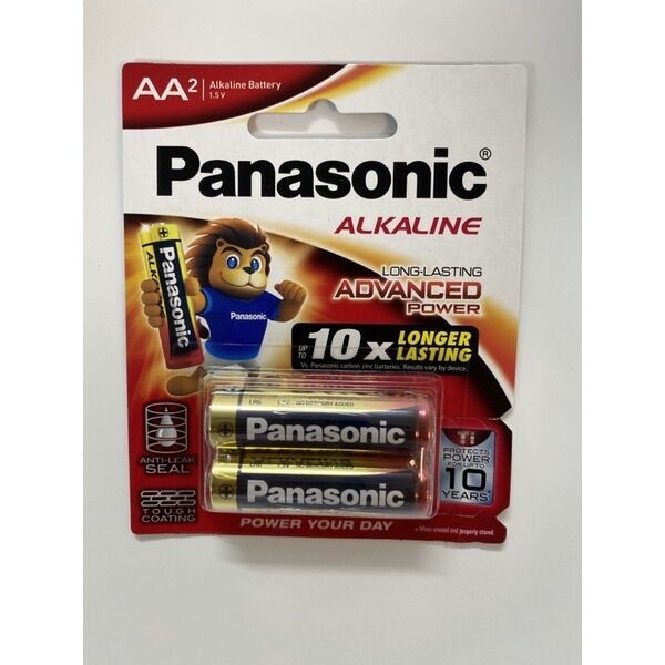 Vĩ 2 viên pin aa/aaa alkaline panasonic hàng chính hãng