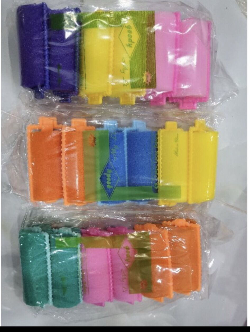 🍭 Lố 12 Kẹp Lô Mút Nhiều Màu (Hình thật)