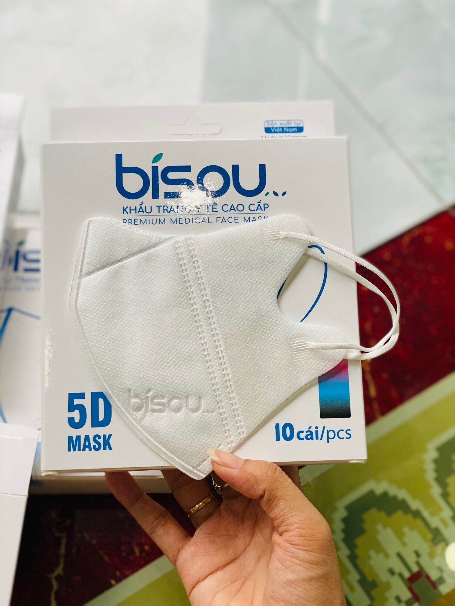[HCM] KHẨU TRANG Y TẾ CAO CẤP 5D MASK BISOU ( hộp 10 cái)