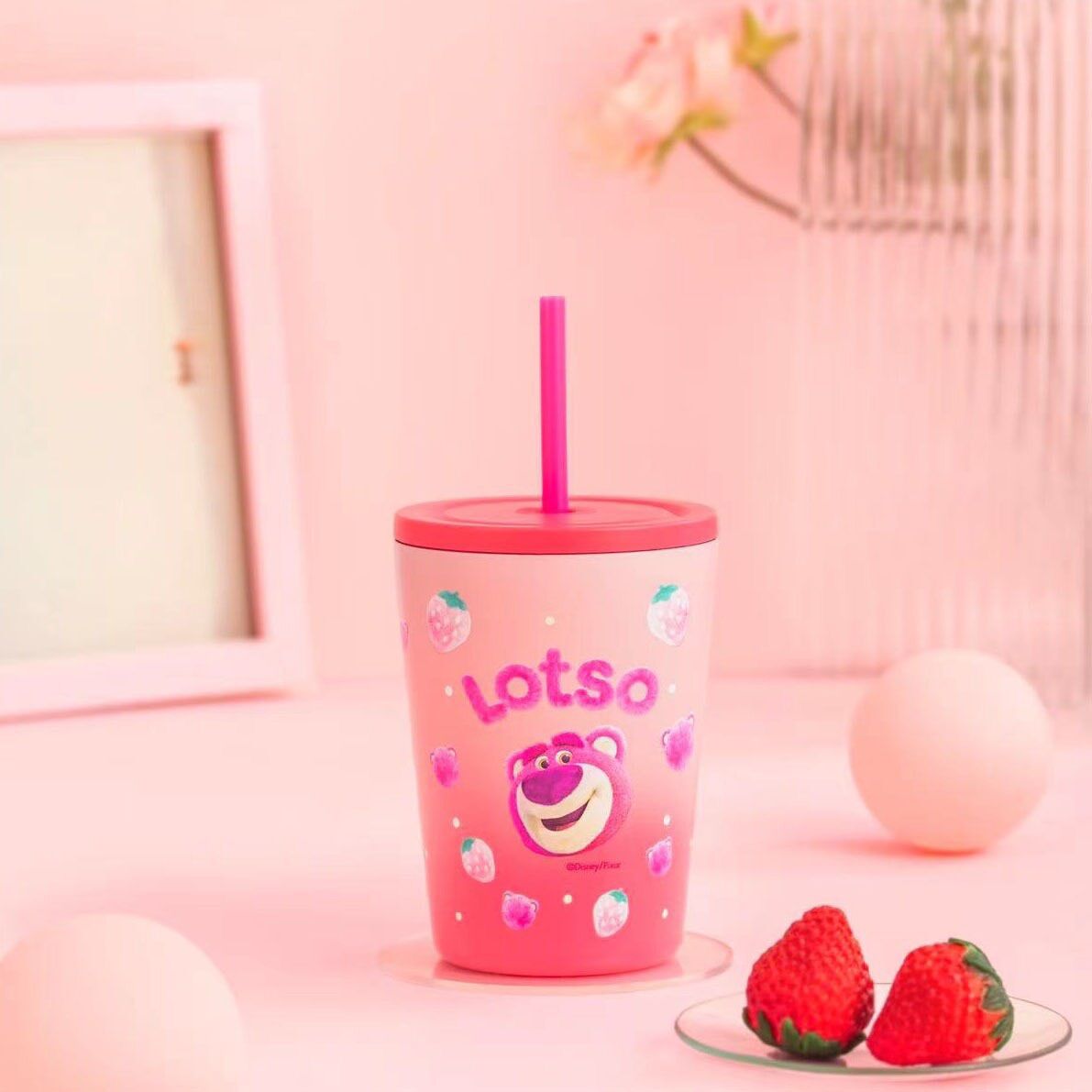 Ly giữ nhiệt gấu dâu losto 500ml