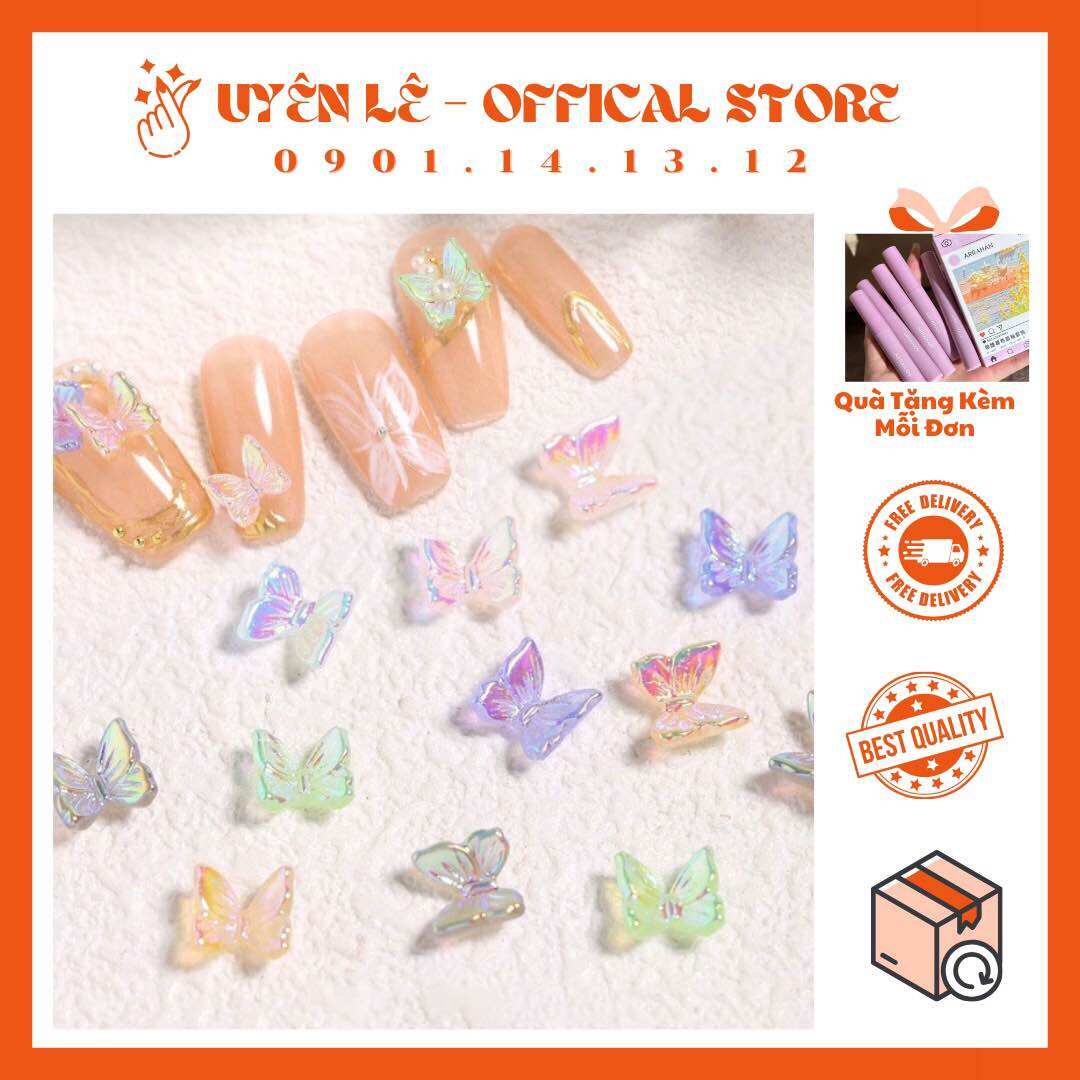 CHARM BƯỚM GẮN NAIL ( SET 10 CÁI )