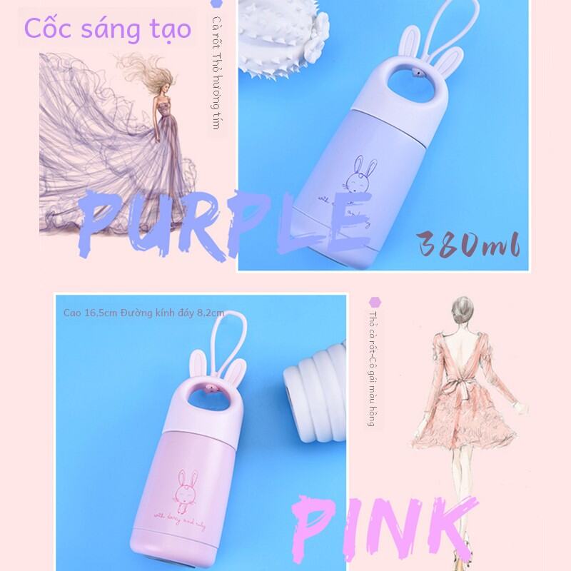 Cille Official Store Bình Nước Cách Nhiệt Bằng Thép Không Gỉ 316 Đáng Yêu Hoạt Hình Thiết Kế Dung Tí