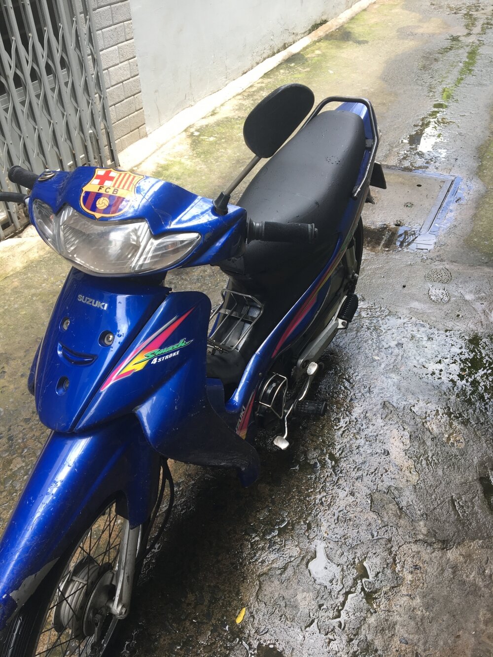 Dè trước số 1 suzuki Smash 110 xanh
