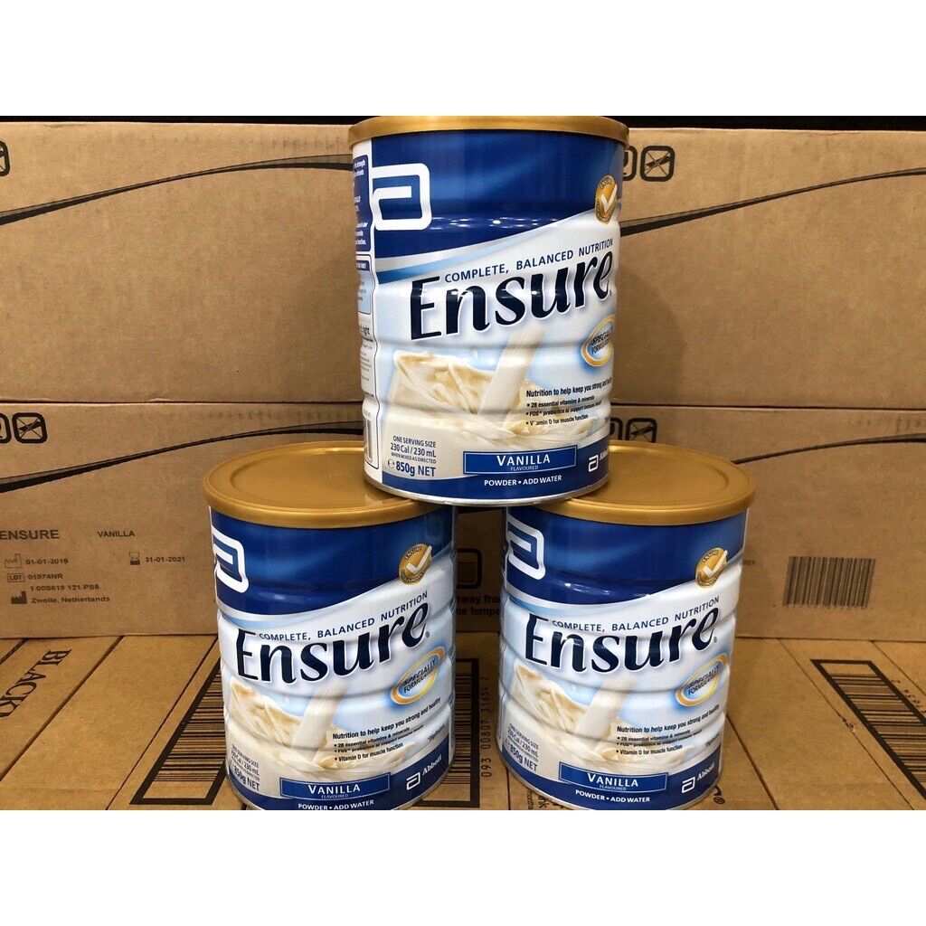 Sữa ensure úc 850g date 11/2024