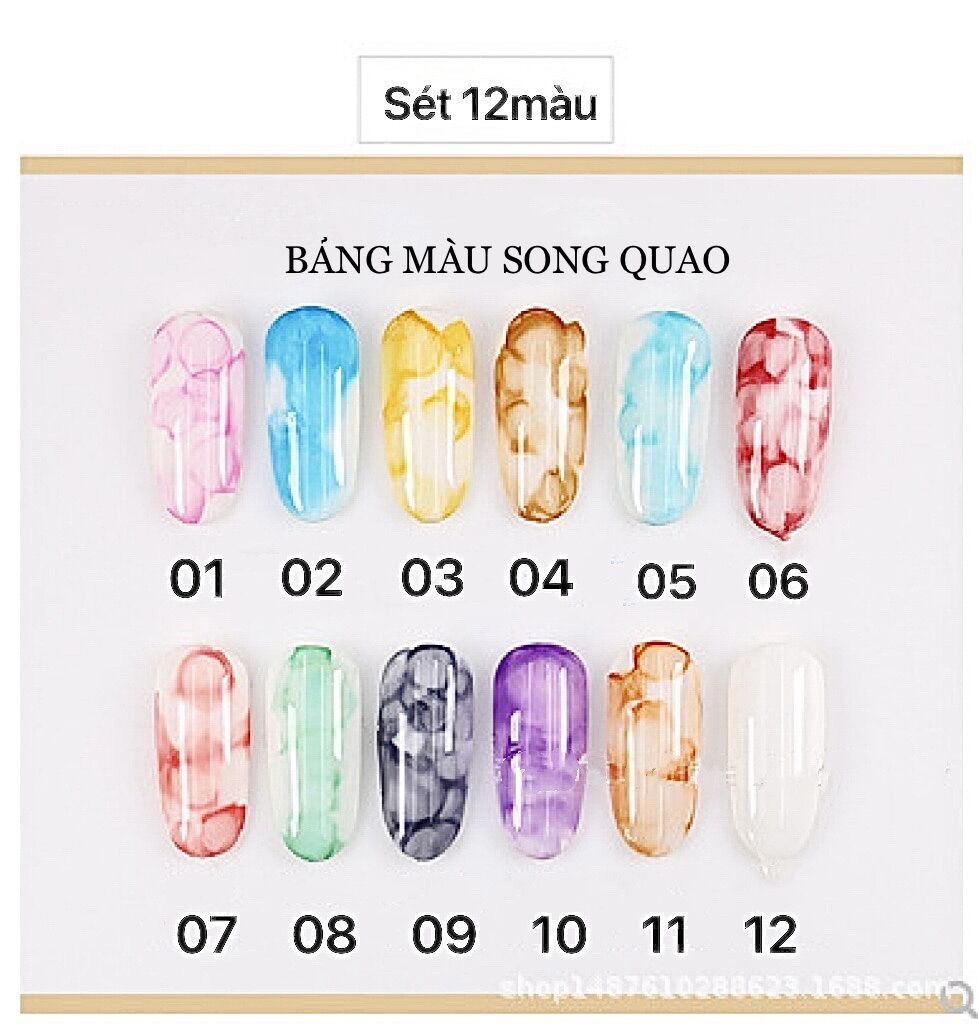 [HCM]Sét loang cồn Vinimay 12màu (có bán lẻ trắng đen).