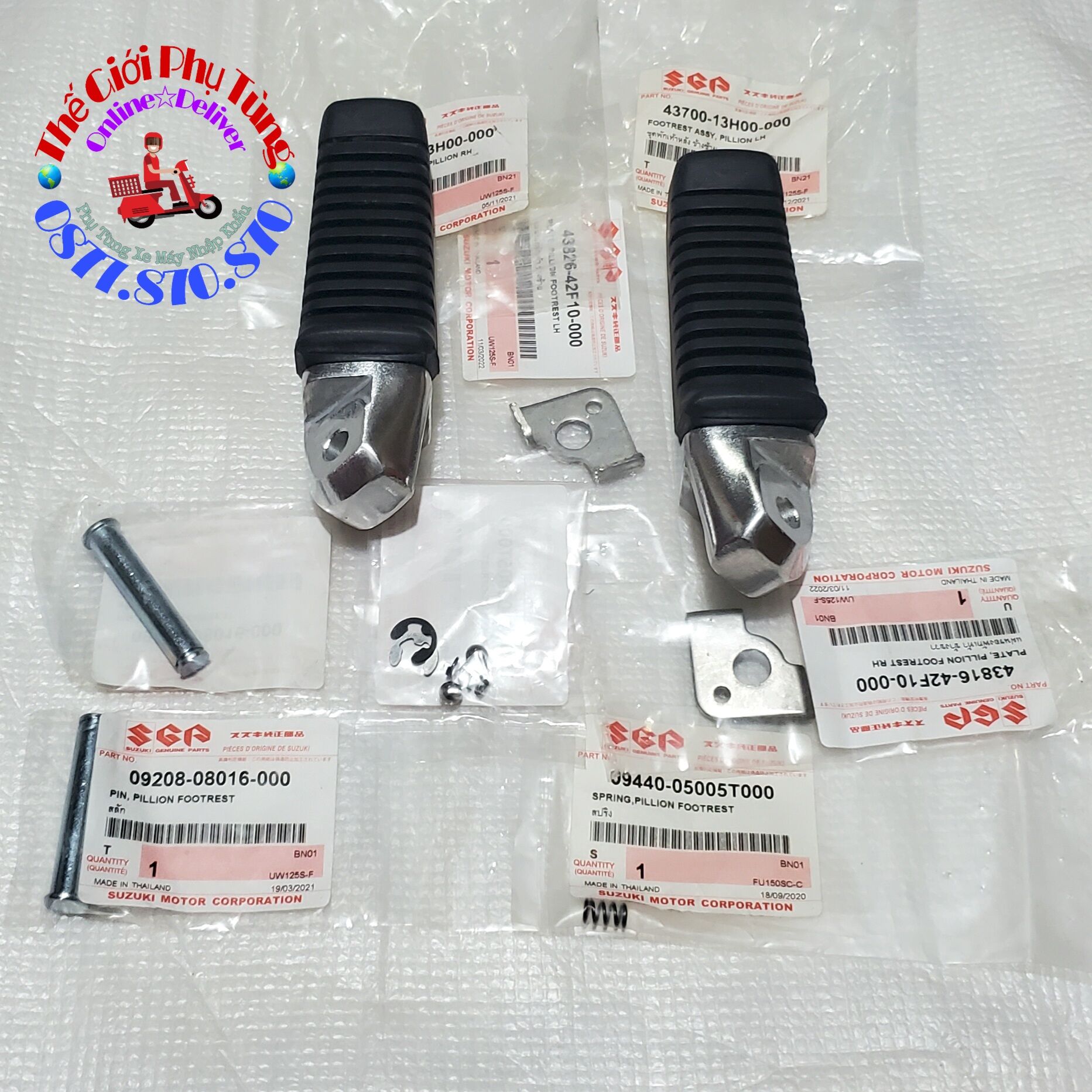 Bộ gác chân sau Hayate zin Suzuki Thái Lan