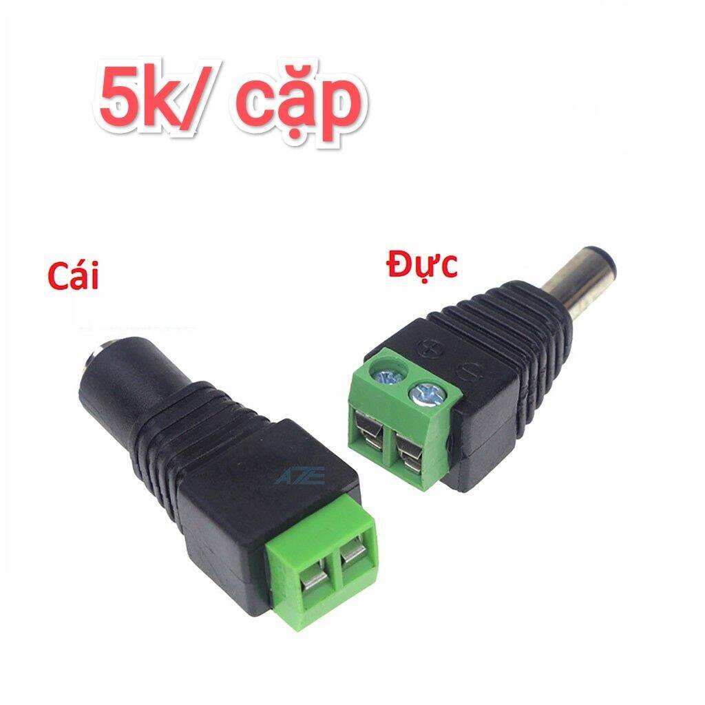 Giắc dc 5.5x2.1 có ốc vặn