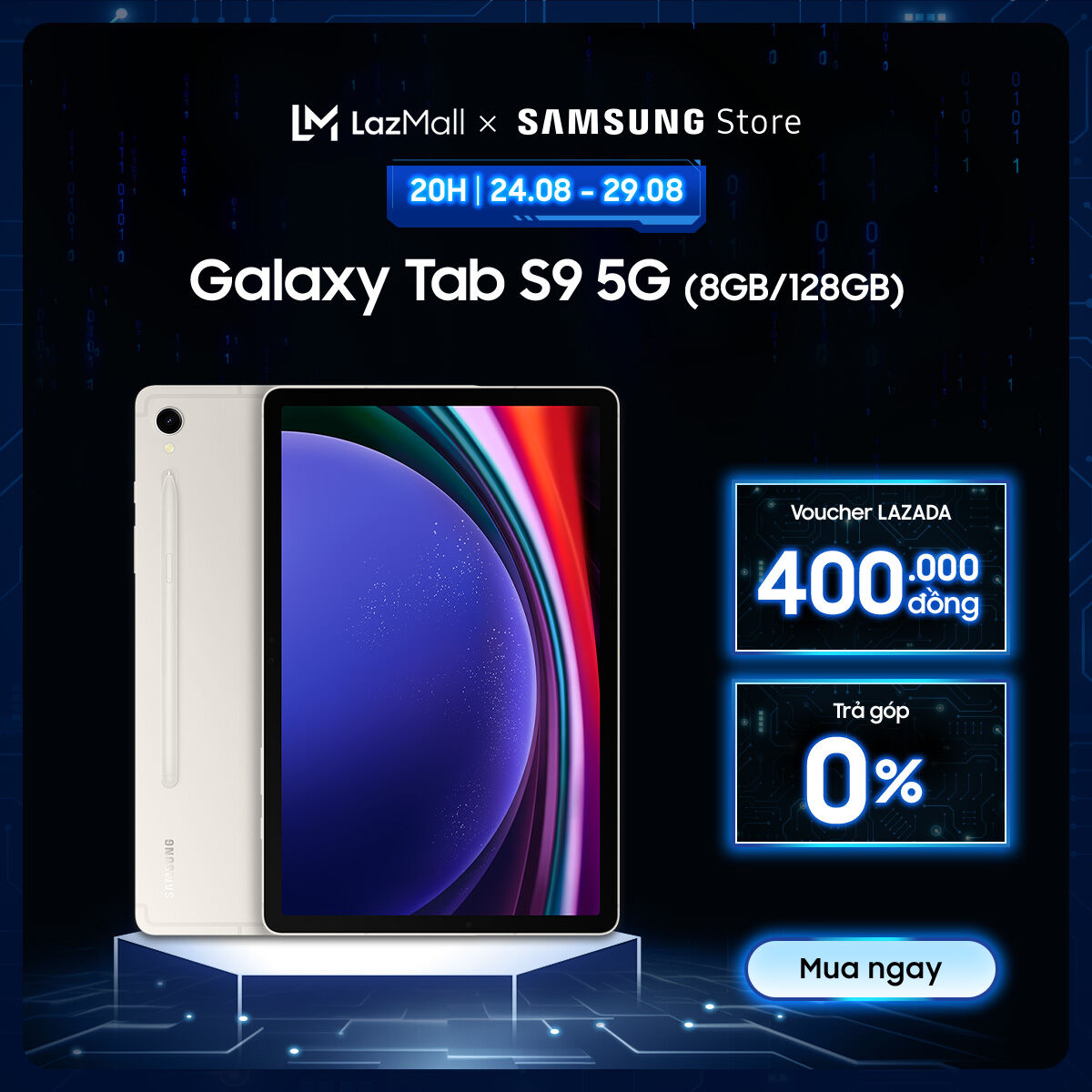 Máy tính bảng samsung galaxy tab s9 5g 8gb_128gb