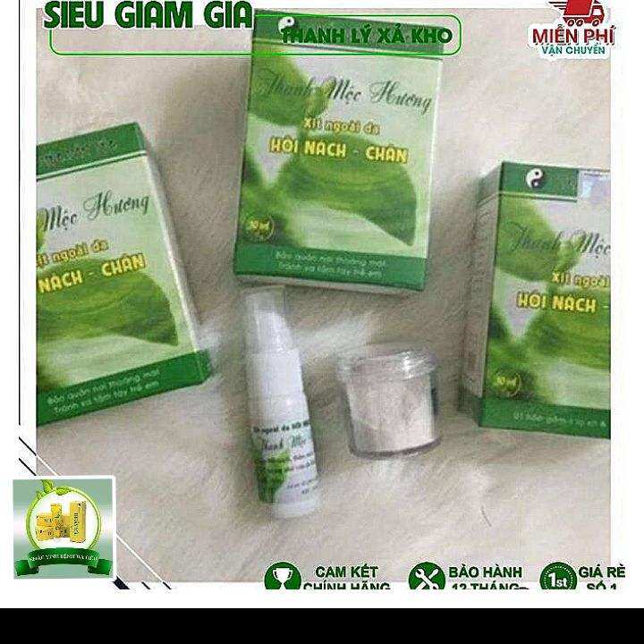 COMBO BÔI+ XỊT HÔI NÁCH, HÔI CHÂN THANH MỘC HƯƠNG (Shop sẽ bồi thường gấp 10 lần giá trị đơn hàng nếu hàng không chính hãng)